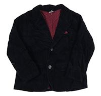 Tmavomodré sametovo/manšestrové sako miniclub