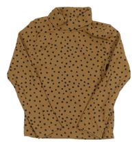 Hnědo-černý puntíkatý žebrovaný rolák Next