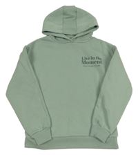 Olivová mikina s nápismi a kapucňou PRIMARK