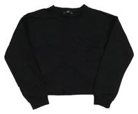 Čierna crop tepláková mikina C&A