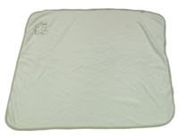 Světlezeleno-olivová plyšová zavinovací deka se zvířátkem Beauty Baby