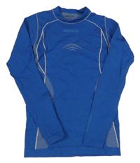 Modré thermo triko s logem a vzorem KIPSTA