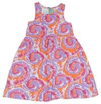Farebné batikované bavlnené šaty Primark