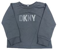 Šedá mikina s logem DKNY