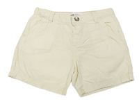 Smotanové plátenné chino kraťasy H&M