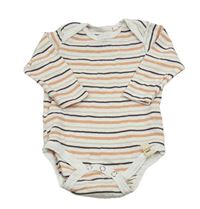 Bílo-meruňkovo-hnědé pruhované body Kuniboo