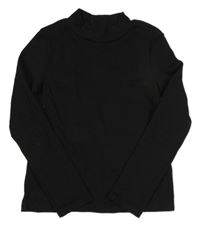 Čierne tričko so stojačikom zn. H&M