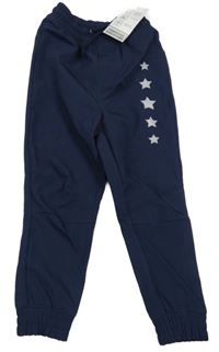 Nové - Tmavomodré softshellové kalhoty s hvězdami X-Mail