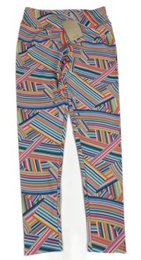 Nové - Barevné vzorované sportovní legíny Leigh Tucker