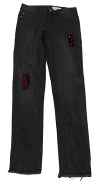 Antracitové skinny rifle s překlápěcími flitry Y.F.K.