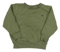 Khaki mikina s výšivkou Next