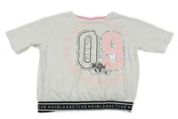 Biele crop tričko s číslom C&A