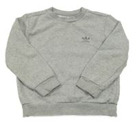 Šedá melírovaná mikina s logem Adidas