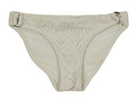 Biele trblietavé čipkové plavkové nohavičky H&M