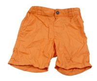Oranžové plátenné kraťasy H&M