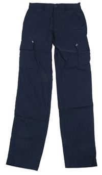 Tmavomodré outdoorové cargo kalhoty Hip&Hopps