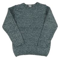 Tmavomodrý melírovaný sveter Primark