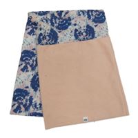 Světlerůžovo-modrý vzorovaný multifunkční nákrčník 