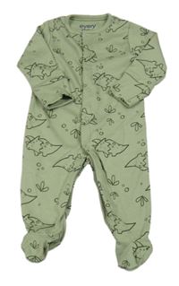 Zelený overal s dinosaurami everyday