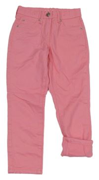 Růžové podšité skinny rifle 