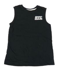 Čierne tielko s nápisom F&F