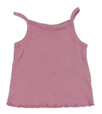 Ružový rebrovaný crop top Kiki&Koko