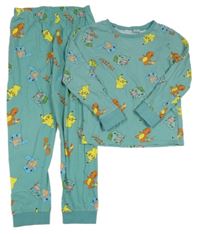 Zelené pyžamo s Pokémony 