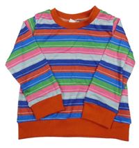 Šedo-barevné pruhované pyžamové triko Shein