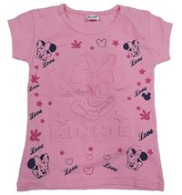 Růžové tričko s Minnie 