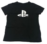 Černé tričko s logem - PlayStation 