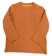 Oranžové žebrované triko F&F