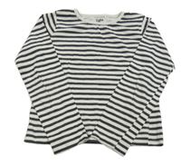 Bielo-tmavosivé pruhované tričko M&S