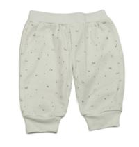 Biele vzorované tepláky