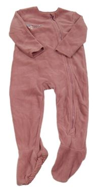 Růžový fleecový overal s nápisem Dunnes Stores