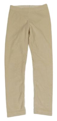 Béžové plyšové legíny