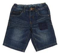 Tmavomodré riflové kraťasy C&A