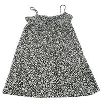 Čierno-biele kvetované šaty George