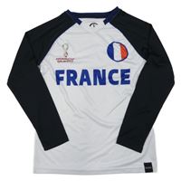 Bílo-černé sportovní triko - Francie