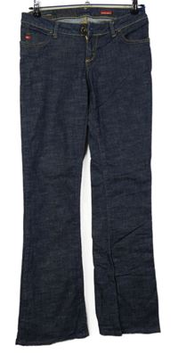 Dámské tmavomodré zvonové bokové rifle Miss Sixty 