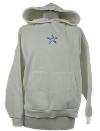 Dámská bílá mikina s potiskem a kapucí FB Sister 