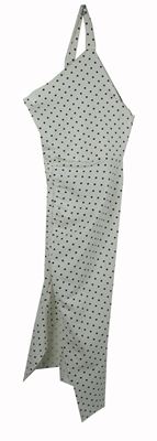 Dámske biele bodkované midi asymetrické šaty PrettyLittle Thing