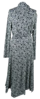 Dámske čierno-biele vzorované midi šaty River Island