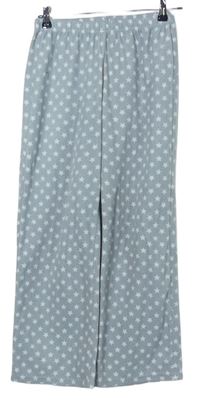 Dámske sivé hviezdičkované fleecové pyžamové nohavice F&F