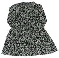 Čierno-sivé vzorované šaty Pep&Co