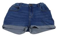 Modré rifľové kraťasy Denim Co.