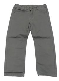 Šedé plátěné kalhoty H&M