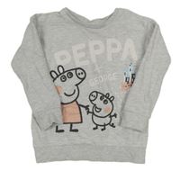 Svetlosivá mikina s Peppa pig