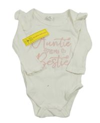 Nové - Bílé žebrované body s nápisem Shein