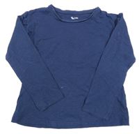 Tmavomodré triko s krajkou TU