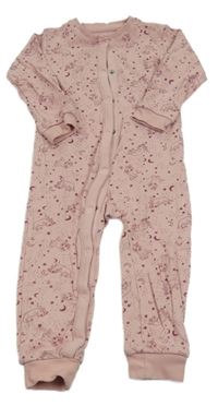 Světlerůžový overal s pejsky a hvězdičkami Lupilu